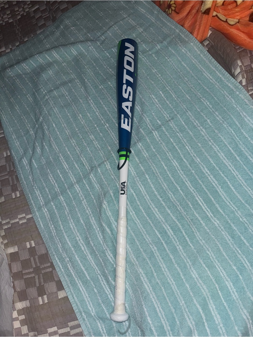 Easton Blue, White & Green Youth Baseball Bat